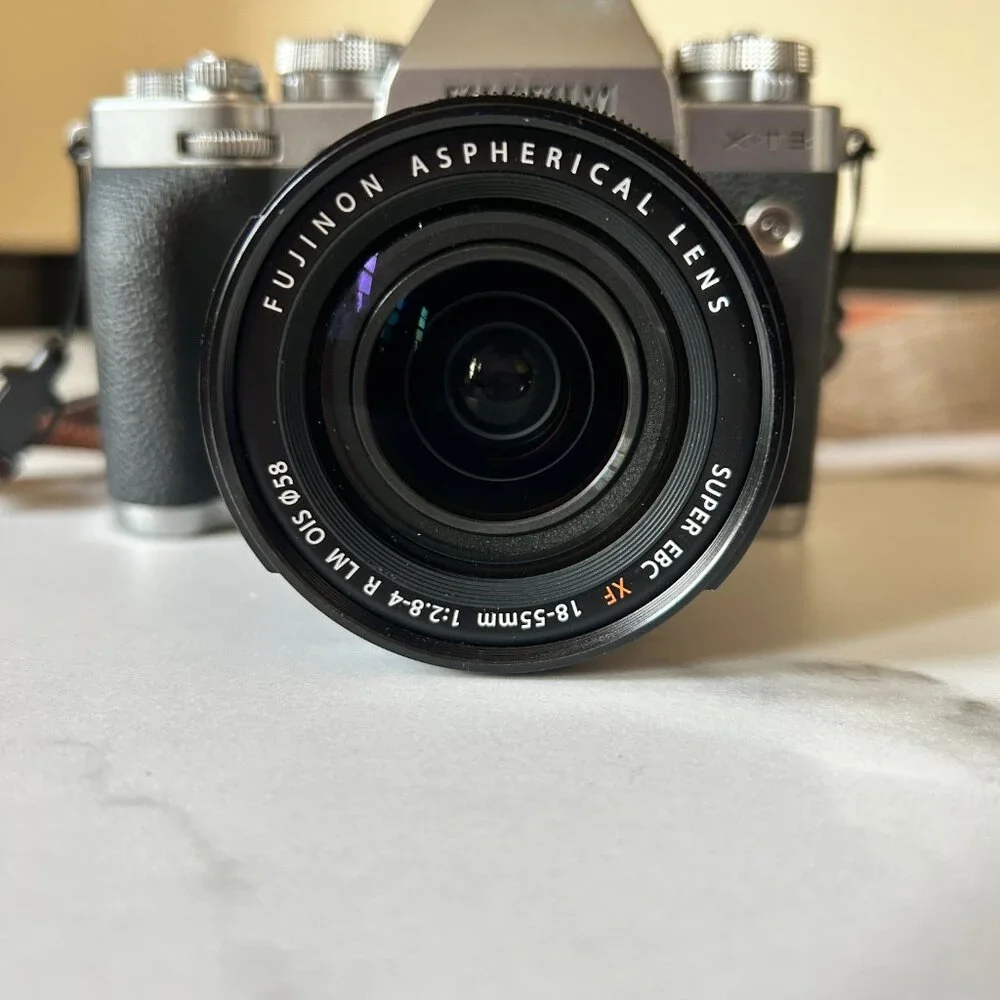 Fujifilm Silver and Black Mirrorless Camera with Lens and Charger Kit